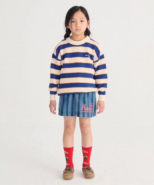 BOBO CHOSES(ボボショーズ)の「総柄Farm Adventure ソックス【キッズ】(ソックス/靴下・キッズ・レッド・20/18/16)」の3枚目の写真