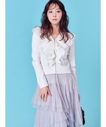 CELFORD | 【UVカット】フリルニットカーディガン(カーディガン/ボレロ)