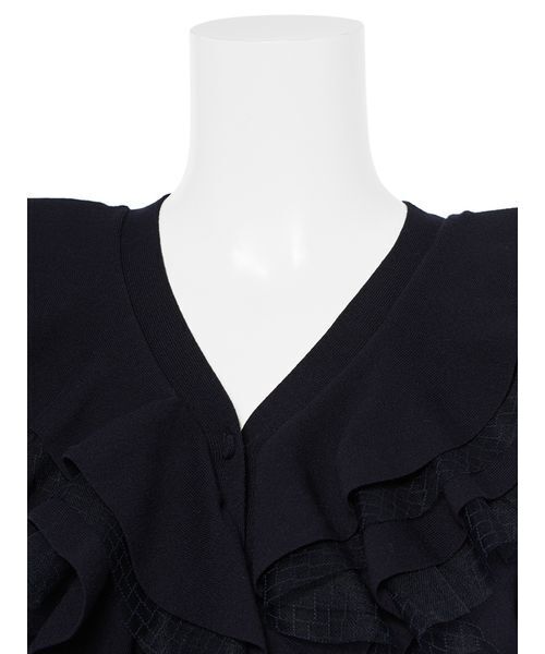 CELFORD（セルフォード）の「【UVカット】フリルニットカーディガン（カーディガン/ボレロ・レディース・オフホワイト/ダークネイビー/ライトピンク・F）」の11枚目の写真