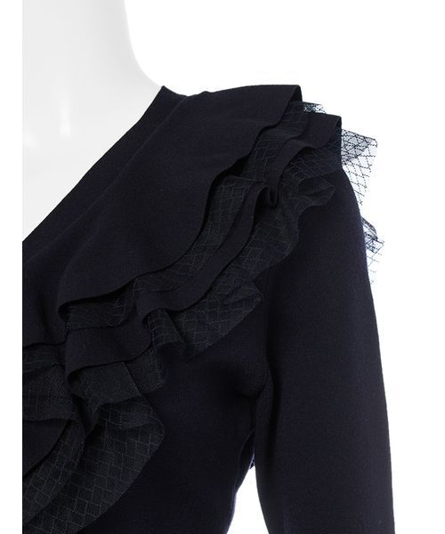 CELFORD（セルフォード）の「【UVカット】フリルニットカーディガン（カーディガン/ボレロ・レディース・オフホワイト/ダークネイビー/ライトピンク・F）」の12枚目の写真