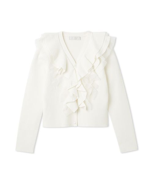 CELFORD（セルフォード）の「【UVカット】フリルニットカーディガン（カーディガン/ボレロ・レディース・オフホワイト/ダークネイビー/ライトピンク・F）」の17枚目の写真