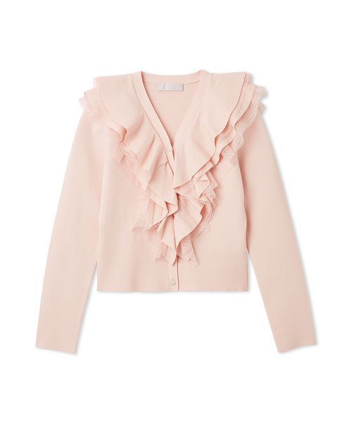 CELFORD（セルフォード）の「【UVカット】フリルニットカーディガン（カーディガン/ボレロ・レディース・オフホワイト/ダークネイビー/ライトピンク・F）」の18枚目の写真