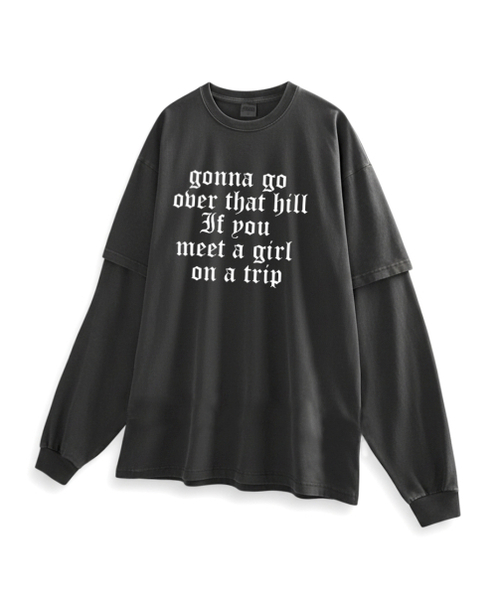 REBRENNER(リブレンナー)の「DTFトリップピグメントレイヤードTシャツチャコール(Tシャツ/カットソー・レディース・その他・MEDIUM/LARGE/X-LARGE)」の2枚目の写真