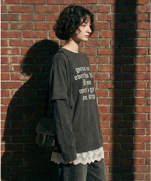 REBRENNER(リブレンナー)の「DTFトリップピグメントレイヤードTシャツチャコール(Tシャツ/カットソー・レディース・その他・MEDIUM/LARGE/X-LARGE)」の5枚目の写真