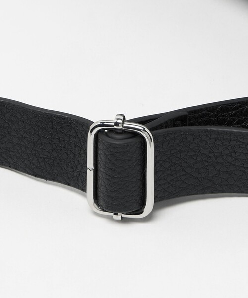 A DAY IN THE LIFE UNITED ARROWS（アデイインザライフユナイテッドアローズ）の「レザーライク ボディバッグ＜A DAY IN THE LIFE＞（ボディバッグ/ウエストポーチ・メンズ・ブラック・FREE）」の5枚目の写真