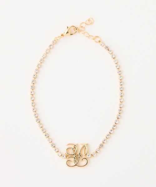 one after another NICE CLAUP（ワンアフターアナザーナイスクラップ）の「【Eliane Collection】ロゴブレスレット（ブレスレット・レディース・ゴールド/シルバー・FREE）」の2枚目の写真