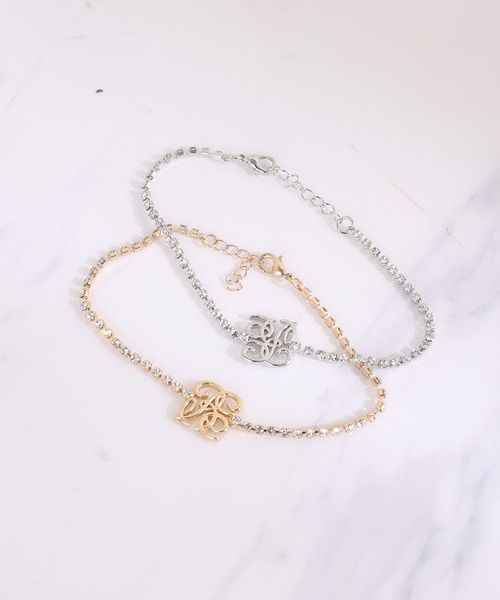 one after another NICE CLAUP（ワンアフターアナザーナイスクラップ）の「【Eliane Collection】ロゴブレスレット（ブレスレット・レディース・ゴールド/シルバー・FREE）」の11枚目の写真