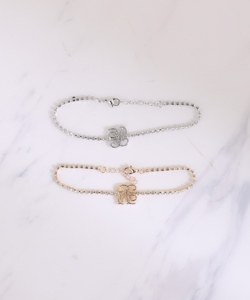 one after another NICE CLAUP（ワンアフターアナザーナイスクラップ）の「【Eliane Collection】ロゴブレスレット（ブレスレット・レディース・ゴールド/シルバー・FREE）」の10枚目の写真