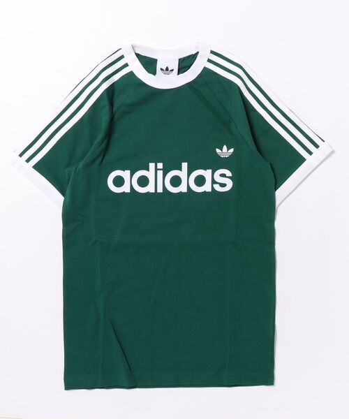 adidas/アディダス】スリーストライプス半袖Tシャツ/リンガー/フロント