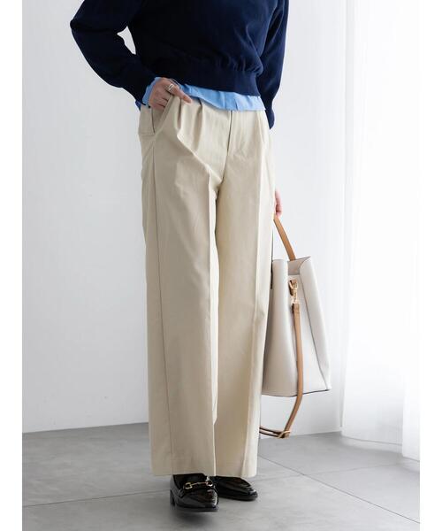 Te chichi(テチチ)の「2タックチノパンツ【AOYAMA FASHION ASSOCIATION × Té chichi】(その他パンツ・レディース・ベージュ/ネイビー・F)」の8枚目の写真