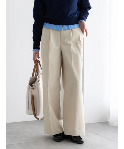 Te chichi(テチチ)の「2タックチノパンツ【AOYAMA FASHION ASSOCIATION × Té chichi】(その他パンツ・レディース・ベージュ/ネイビー・F)」の10枚目の写真