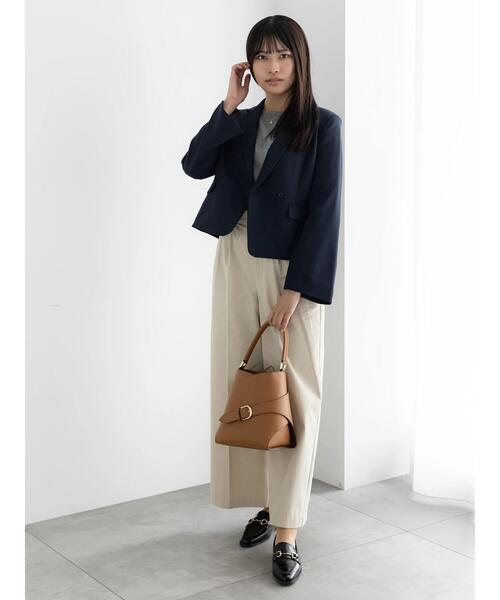 Te chichi(テチチ)の「2タックチノパンツ【AOYAMA FASHION ASSOCIATION × Té chichi】(その他パンツ・レディース・ベージュ/ネイビー・F)」の12枚目の写真