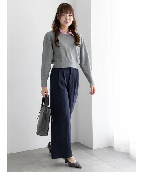 Te chichi(テチチ)の「2タックチノパンツ【AOYAMA FASHION ASSOCIATION × Té chichi】(その他パンツ・レディース・ベージュ/ネイビー・F)」の21枚目の写真