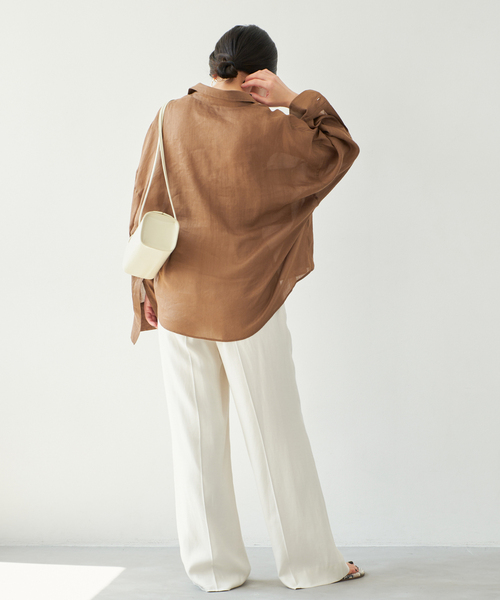 追加》RAMIE LYOCELL CROPPED シャツ 2（シャツ/ブラウス）｜Plage