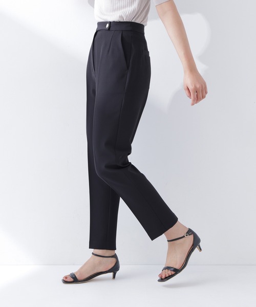 NATURAL BEAUTY BASIC(ナチュラルビューティーベーシック)の「【Oggi5月号掲載】◇<骨格ストレート>メタルポイントアンクルパンツ(その他パンツ・レディース・ダークブルー/ブラック/グレイッシュベージュ・MEDIUM/P/S)」の9枚目の写真