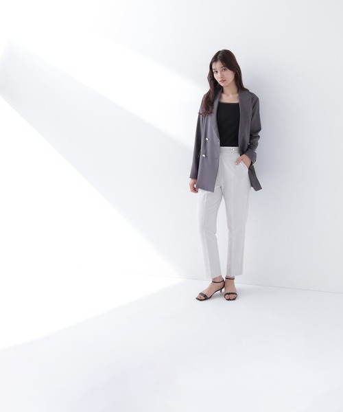 NATURAL BEAUTY BASIC(ナチュラルビューティーベーシック)の「【Oggi5月号掲載】◇<骨格ストレート>メタルポイントアンクルパンツ(その他パンツ・レディース・ダークブルー/ブラック/グレイッシュベージュ・MEDIUM/P/S)」の13枚目の写真