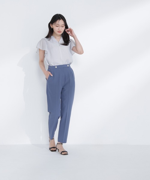 NATURAL BEAUTY BASIC(ナチュラルビューティーベーシック)の「【Oggi5月号掲載】◇<骨格ストレート>メタルポイントアンクルパンツ(その他パンツ・レディース・ダークブルー/ブラック/グレイッシュベージュ・MEDIUM/P/S)」の21枚目の写真