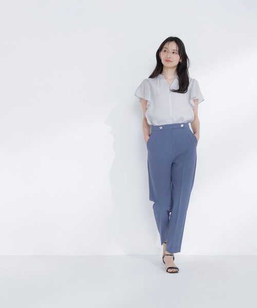 NATURAL BEAUTY BASIC(ナチュラルビューティーベーシック)の「【Oggi5月号掲載】◇<骨格ストレート>メタルポイントアンクルパンツ(その他パンツ・レディース・ダークブルー/ブラック/グレイッシュベージュ・MEDIUM/P/S)」の22枚目の写真