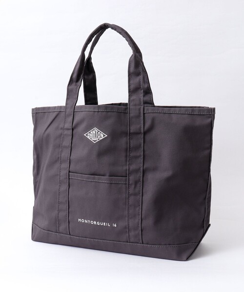 DANTON(ダントン)の「【DANTON】MONTORGUEIL A4収納可 折りたたみ ポリエステル×コットン キャンバストートバッグ 26SS(トートバッグ・メンズ・グレー/ブラック/サックスブルー/アイボリー・FREE)」の3枚目の写真