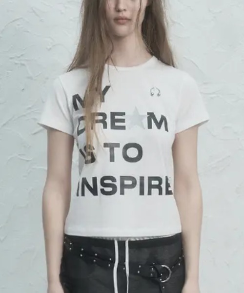 Ada.(エイダ)の「◇SETUPEXE◇ブランド直輸入正規品/ドリーム ピアス トップ DREAM PIERCING TOP(Tシャツ/カットソー・レディース・ホワイト/イエロー/ブラック・FREE)」の7枚目の写真