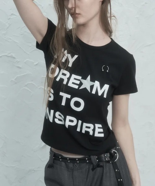 Ada.(エイダ)の「◇SETUPEXE◇ブランド直輸入正規品/ドリーム ピアス トップ DREAM PIERCING TOP(Tシャツ/カットソー・レディース・ホワイト/イエロー/ブラック・FREE)」の10枚目の写真