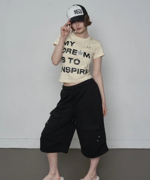 Ada.(エイダ)の「◇SETUPEXE◇ブランド直輸入正規品/ドリーム ピアス トップ DREAM PIERCING TOP(Tシャツ/カットソー・レディース・ホワイト/イエロー/ブラック・FREE)」の20枚目の写真