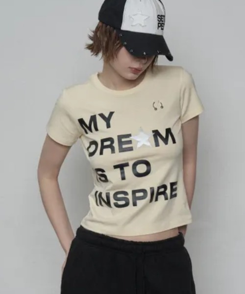 Ada.(エイダ)の「◇SETUPEXE◇ブランド直輸入正規品/ドリーム ピアス トップ DREAM PIERCING TOP(Tシャツ/カットソー・レディース・ホワイト/イエロー/ブラック・FREE)」の15枚目の写真