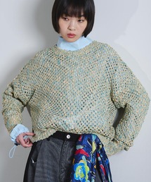 ROSE BUD | (mici)MESH KNIT PULLOVER(ニット/セーター)