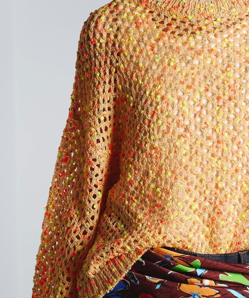 ROSE BUD（ローズバッド）の「(mici)MESH KNIT PULLOVER（ニット/セーター・レディース・ライトブルー/オレンジ・ONE SIZE）」の21枚目の写真