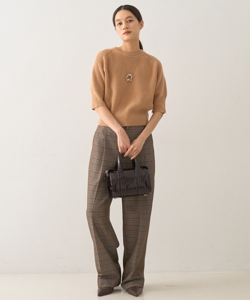 DESIGNWORKS（デザインワークス）の「ウールカシミヤショートスリーブニット（ニット/セーター・レディース・キャメル・38）」の13枚目の写真