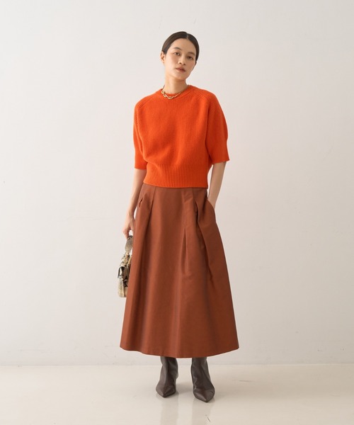 DESIGNWORKS（デザインワークス）の「ウールカシミヤショートスリーブニット（ニット/セーター・レディース・キャメル・38）」の20枚目の写真