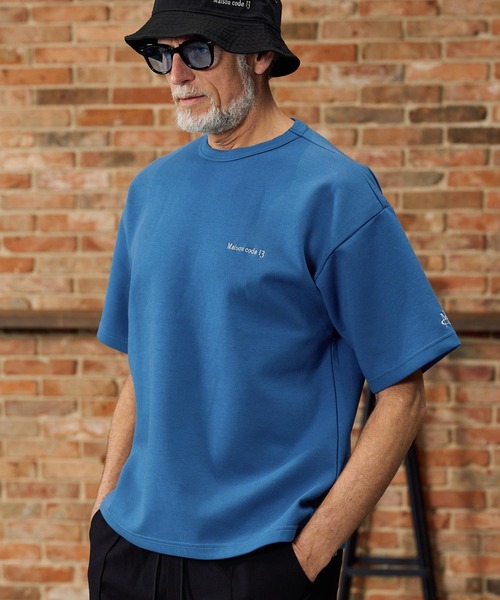 Maison code 13(メゾンコードサーティーン)の「mt10346-cardboard knit tee カットソー(M26S-23)(Tシャツ/カットソー・メンズ・オフホワイト/ブルー/ブラック・S/M/L/XL)」の5枚目の写真