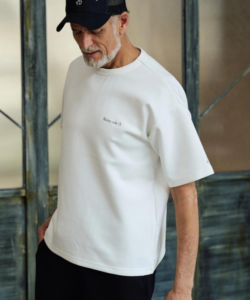 Maison code 13(メゾンコードサーティーン)の「mt10346-cardboard knit tee カットソー(M26S-23)(Tシャツ/カットソー・メンズ・オフホワイト/ブルー/ブラック・S/M/L/XL)」の10枚目の写真