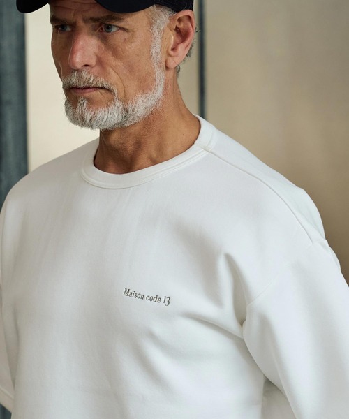 Maison code 13(メゾンコードサーティーン)の「mt10346-cardboard knit tee カットソー(M26S-23)(Tシャツ/カットソー・メンズ・オフホワイト/ブルー/ブラック・S/M/L/XL)」の11枚目の写真