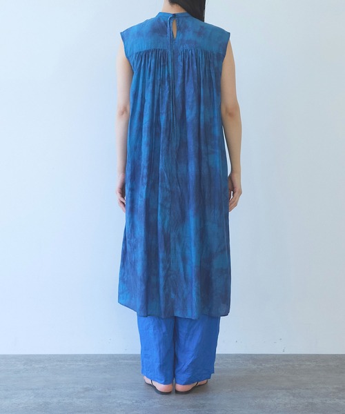 yuni(ユニ )の「100/1cotton cupla diffused dye 2way gather shirt one-piece(ワンピース・レディース・ピンク/ブルー・FREE)」の20枚目の写真