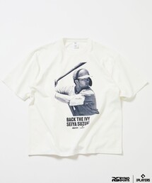MLB PLAYERS× RYNO SPORTS ×FREAK’S STORE 別注 【SUZUKI】CLOSE UP PHOTO TEE