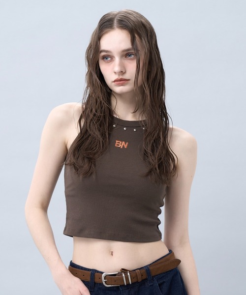 【初期モデル】 Flash ダメージタンクトップ Studded racer tank top 一 スタッズアメスリタンクトップ －（タンク