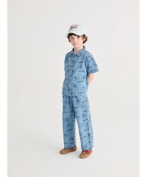 BOBO CHOSES(ボボショーズ)の「Pickles The Dog denim cap(キャップ・キッズ・ライトブルー・HEAD52/HEAD54)」の10枚目の写真