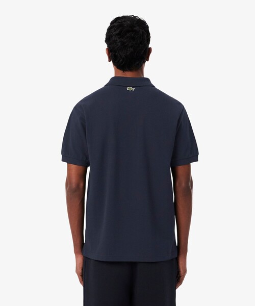 LACOSTE（ラコステ）の「テニスプリント鹿の子地ポロシャツ（ポロシャツ・メンズ・ブラック・2/3/4/5）」の3枚目の写真