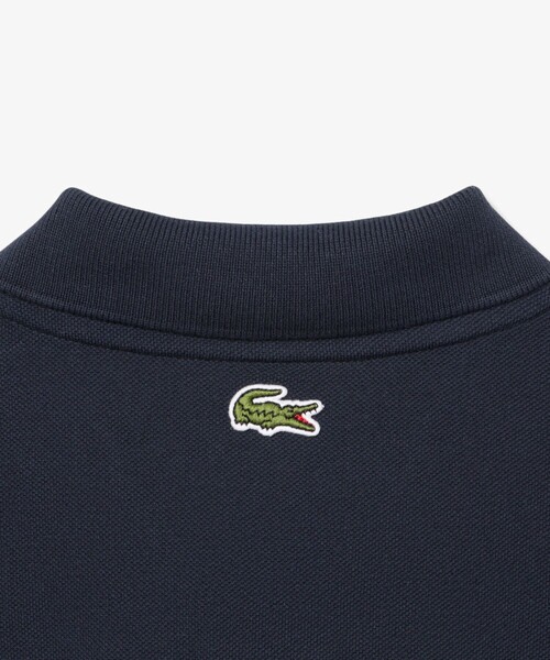 LACOSTE（ラコステ）の「テニスプリント鹿の子地ポロシャツ（ポロシャツ・メンズ・ブラック・2/3/4/5）」の6枚目の写真