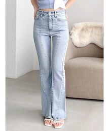 dazzlin | スイッチングフレアデニムパンツ(デニムパンツ)