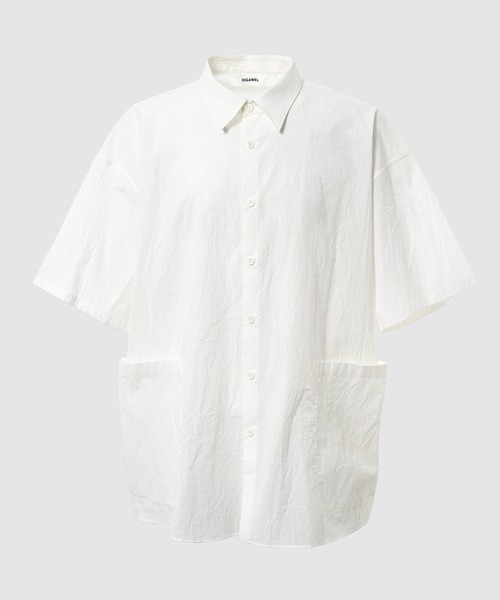 DIGAWEL（ディガウェル）の「Side pocket S/S shirt（シャツ/ブラウス・メンズ・ネイビー/ホワイト/グリーン・2）」の2枚目の写真