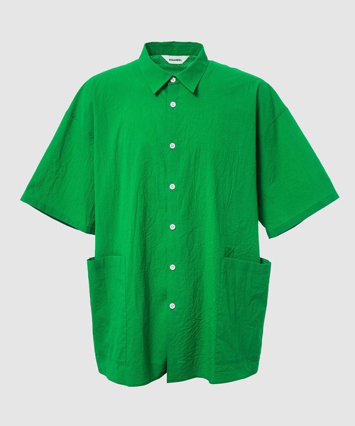 DIGAWEL（ディガウェル）の「Side pocket S/S shirt（シャツ/ブラウス・メンズ・ネイビー/ホワイト/グリーン・2）」の3枚目の写真