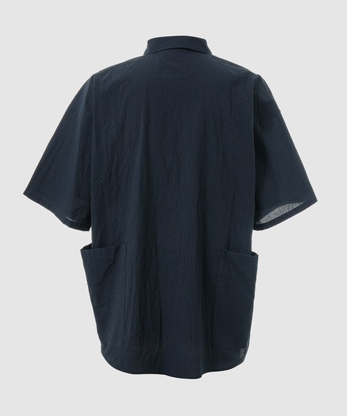 DIGAWEL（ディガウェル）の「Side pocket S/S shirt（シャツ/ブラウス・メンズ・ネイビー/ホワイト/グリーン・2）」の4枚目の写真