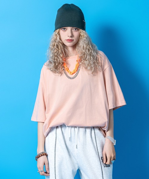 a.p.o.v.(エーピーオービー)の「a.p.o.v. 短丈バランスオーバーサイズTシャツ(Tシャツ/カットソー・メンズ・ホワイト/オレンジ/ブルー/ブラック/ライトブルー/コバルトブルー・ONESIZE)」の6枚目の写真