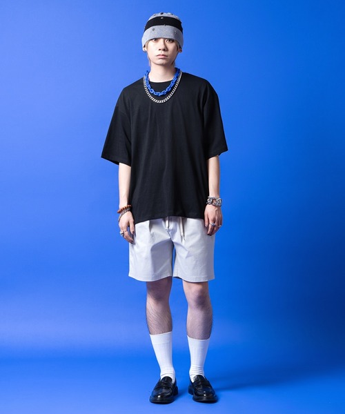 a.p.o.v.(エーピーオービー)の「a.p.o.v. 短丈バランスオーバーサイズTシャツ(Tシャツ/カットソー・メンズ・ホワイト/オレンジ/ブルー/ブラック/ライトブルー/コバルトブルー・ONESIZE)」の12枚目の写真