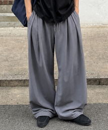 コンフォートサマーウエストパンツチャコール