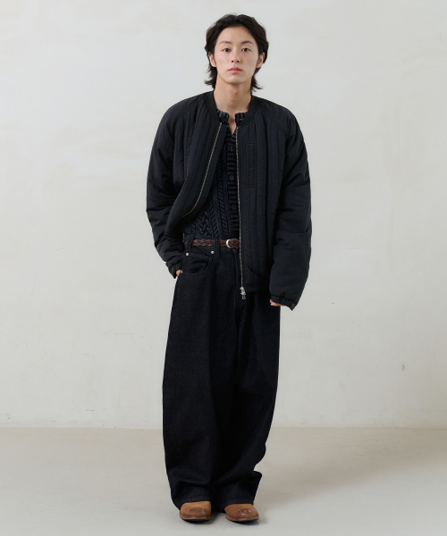 NOUN(ノウン)の「quilted jumper (black)(ブルゾン・メンズ・その他・1/2)」の4枚目の写真