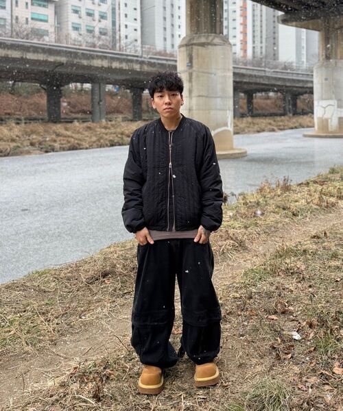 NOUN(ノウン)の「quilted jumper (black)(ブルゾン・メンズ・その他・1/2)」の2枚目の写真