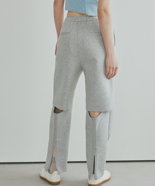 Muel Chic(ミュエルシック)の「Mild sweat pants マイルドスウェットパンツ(スウェットパンツ・レディース・ネイビー/グレー/アイボリー/ブラック・MEDIUM/SMALL)」の4枚目の写真